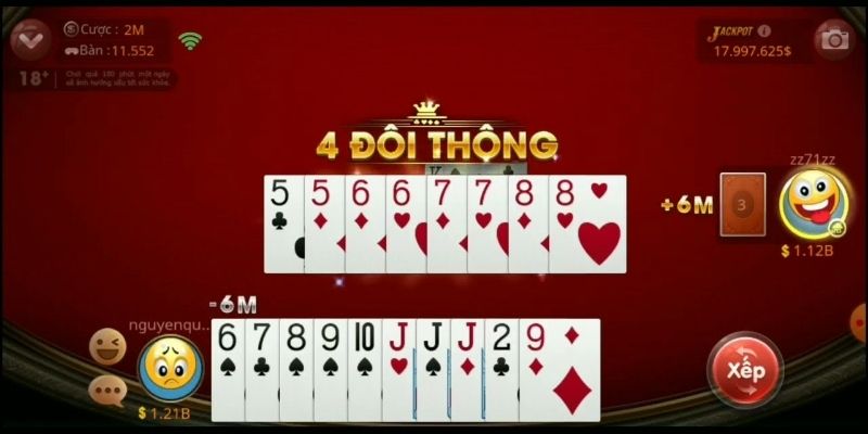 Tìm hiểu 4 đôi thông là gì khi đánh bài